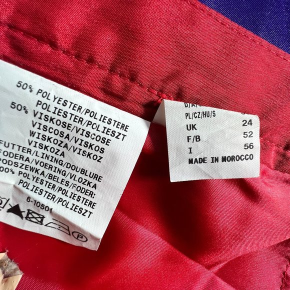 πFire Red Satin A-Line Viscose Blend Maxi Skirt - Picture 13 of 15